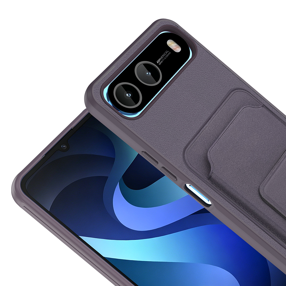 İnfinix Hot 60 Uyumlui 5G Kılıf Kartlıklı TPU Zore Bikart Kapak - 2