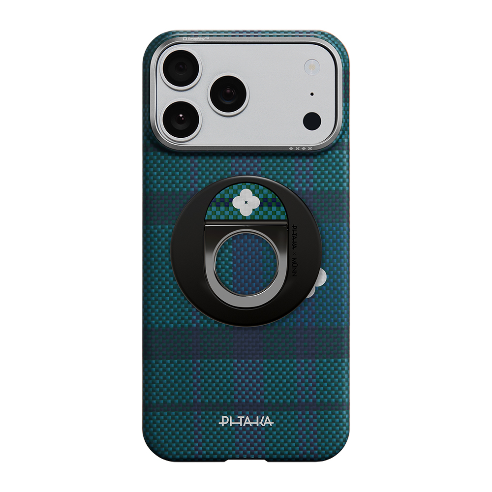 Pitaka Aramid Fiber Flora in Grid Serisi MagEZ Grip 3 Magnetik Ring Stand Telefon Tutucu - 5