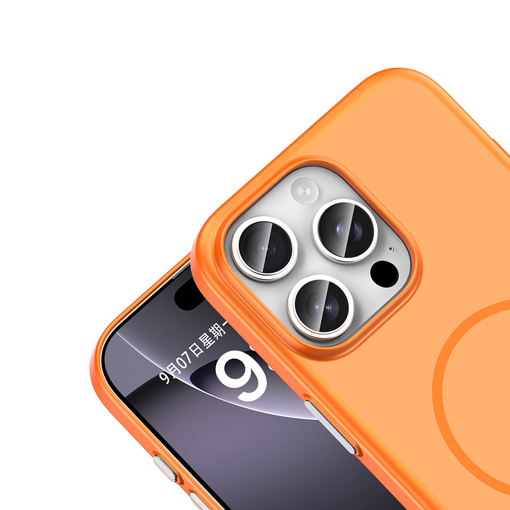 Apple iPhone 16 Pro Max Uyumlu Kılıf M-Safe Şarj Özellikli Zore Lora PC Kapak - 2
