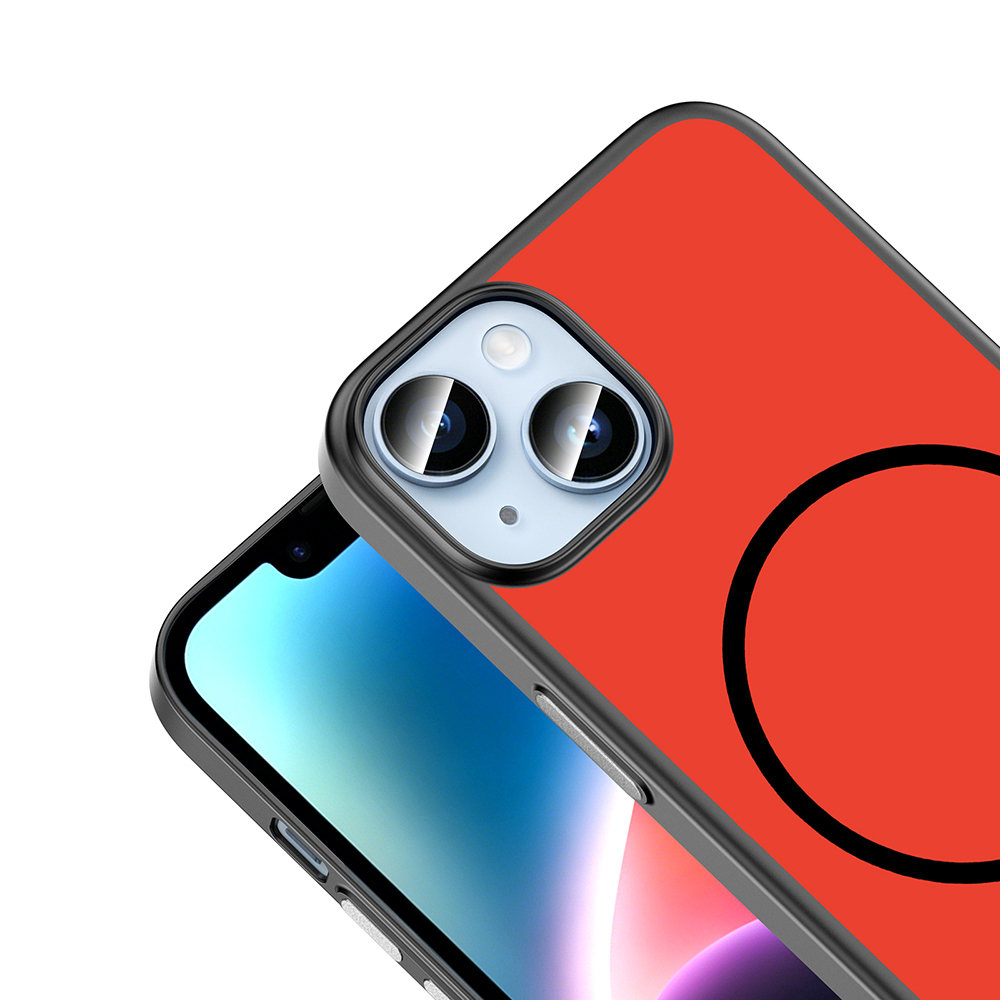 Apple iPhone 13 Uyumlu Kılıf M-Safe Şarj Özellikli Zore Lora PC Kapak - 2