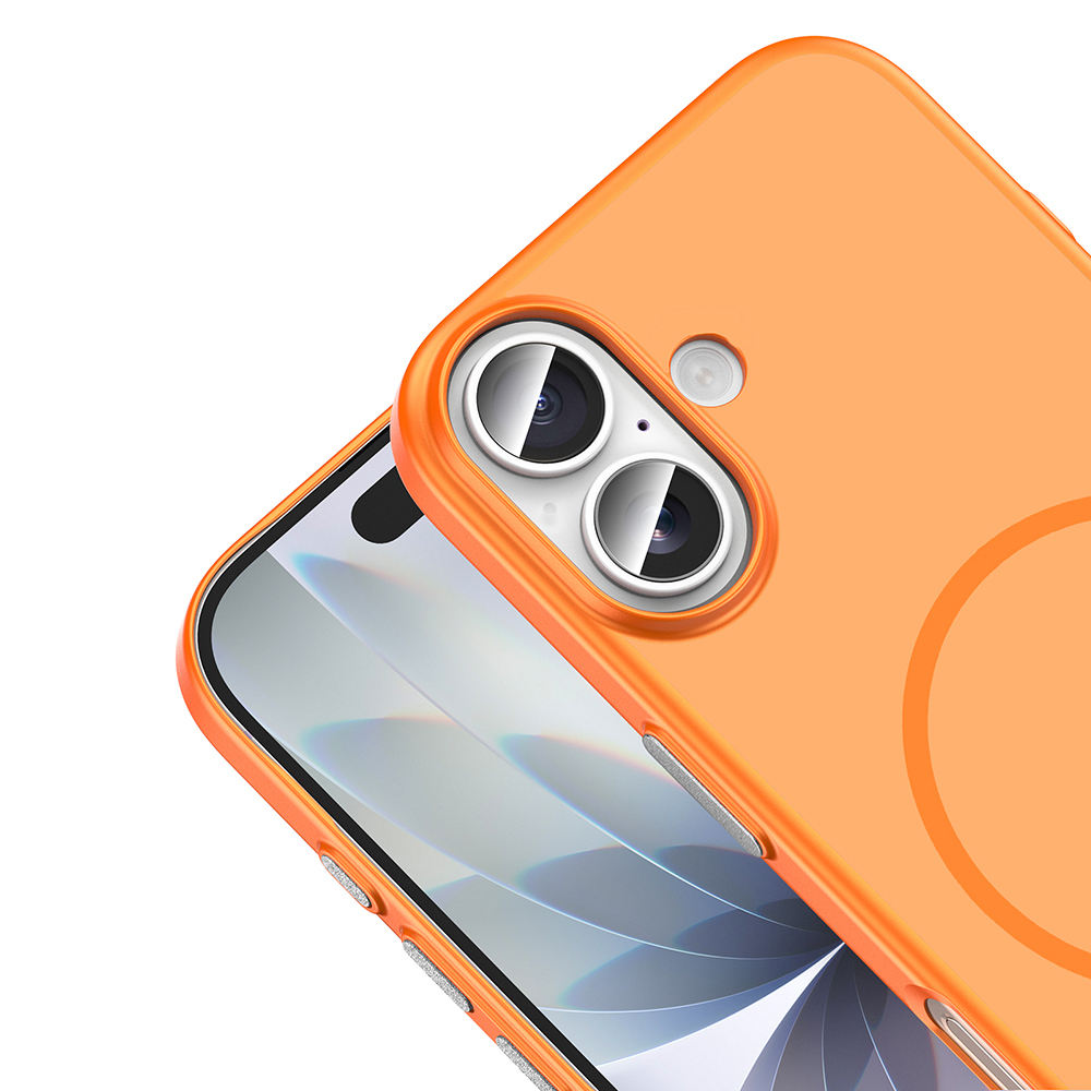 Apple iPhone 16 Uyumlu Kılıf M-Safe Şarj Özellikli Zore Lora PC Kapak - 2