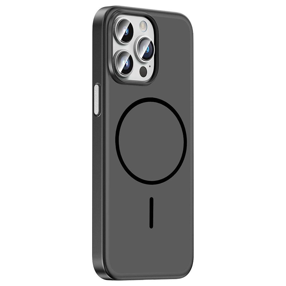 Apple iPhone 14 Pro Max Uyumlu Kılıf M-Safe Şarj Özellikli Zore Lora PC Kapak - 1
