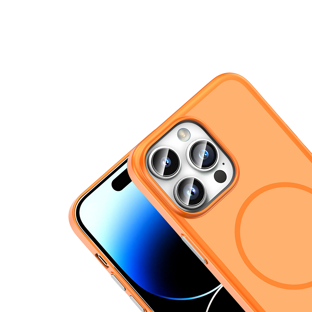 Apple iPhone 14 Pro Max Uyumlu Kılıf M-Safe Şarj Özellikli Zore Lora PC Kapak - 2