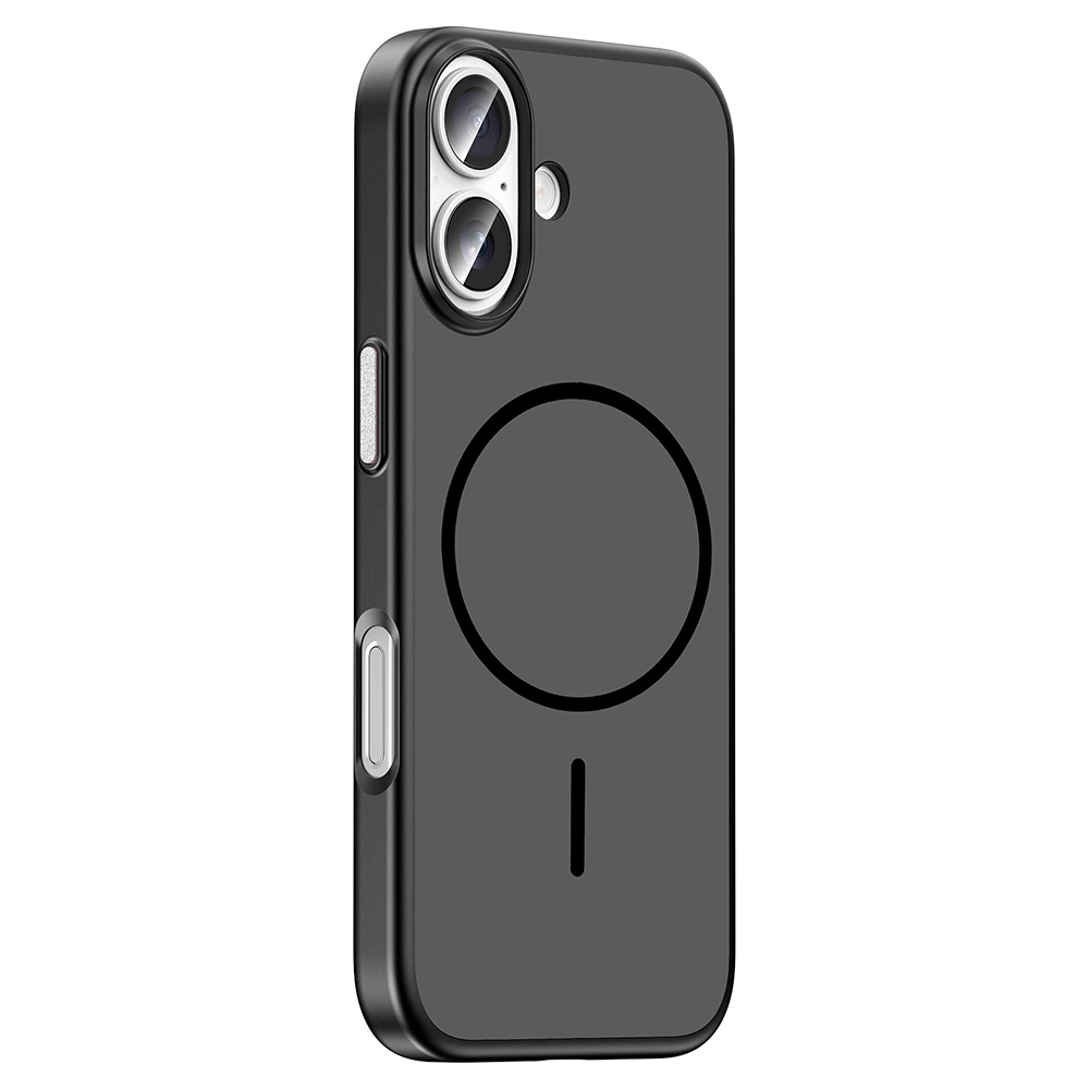 Apple iPhone 17 Uyumlu Kılıf M-Safe Şarj Özellikli Zore Lora PC Kapak - 1