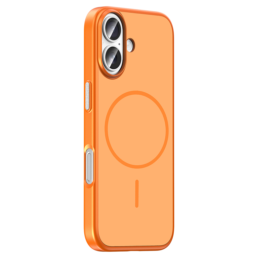 Apple iPhone 17 Uyumlu Kılıf M-Safe Şarj Özellikli Zore Lora PC Kapak - 1