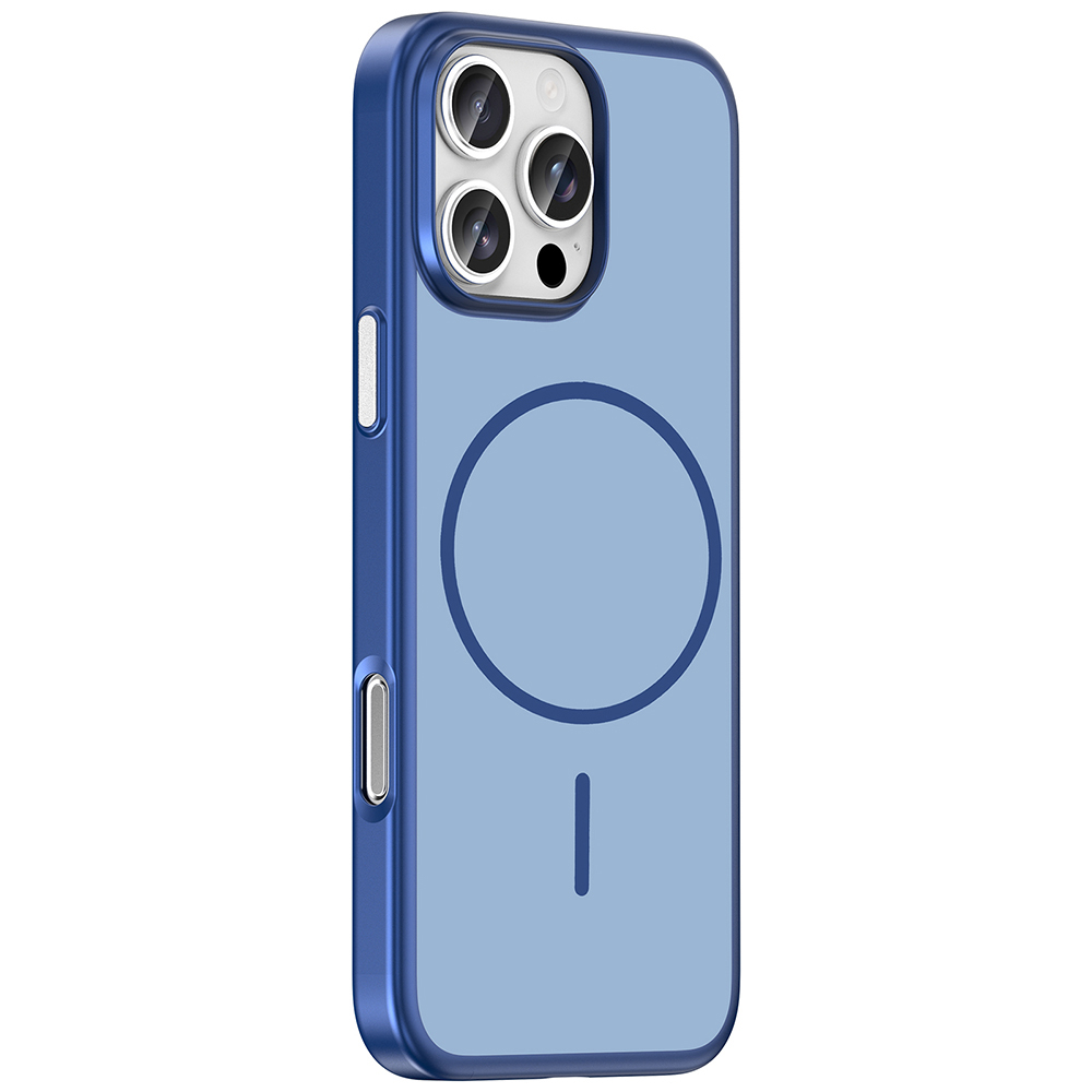 Apple iPhone 16 Pro Uyumlu Kılıf M-Safe Şarj Özellikli Zore Lora PC Kapak - 1