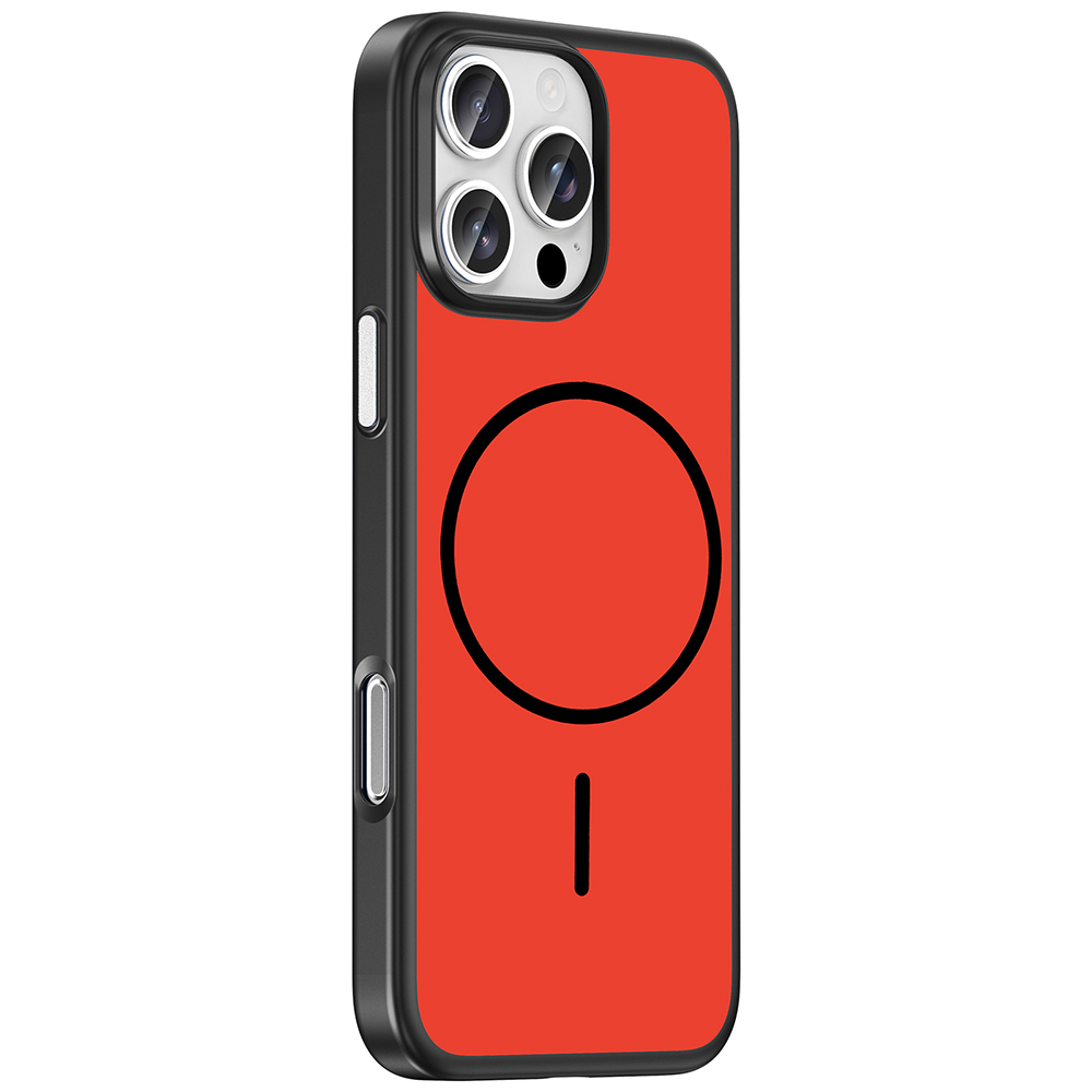 Apple iPhone 16 Pro Uyumlu Kılıf M-Safe Şarj Özellikli Zore Lora PC Kapak - 1