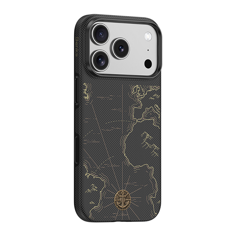 Apple iPhone 17 Pro Max Uyumlu Kılıf M-safe Şarj Özellikli Karbon Fiber Tasarımlı Benks ArmorEdge Air Navigator Kevlar Kapak - 2