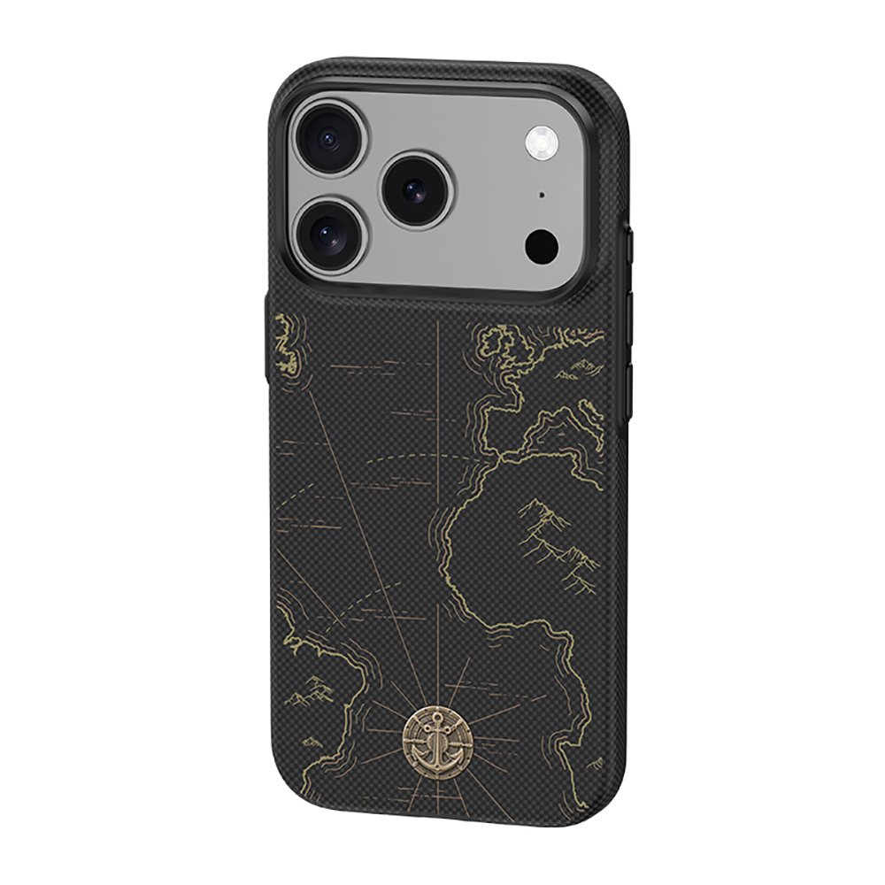 Apple iPhone 17 Pro Max Uyumlu Kılıf M-safe Şarj Özellikli Karbon Fiber Tasarımlı Benks ArmorEdge Air Navigator Kevlar Kapak - 3