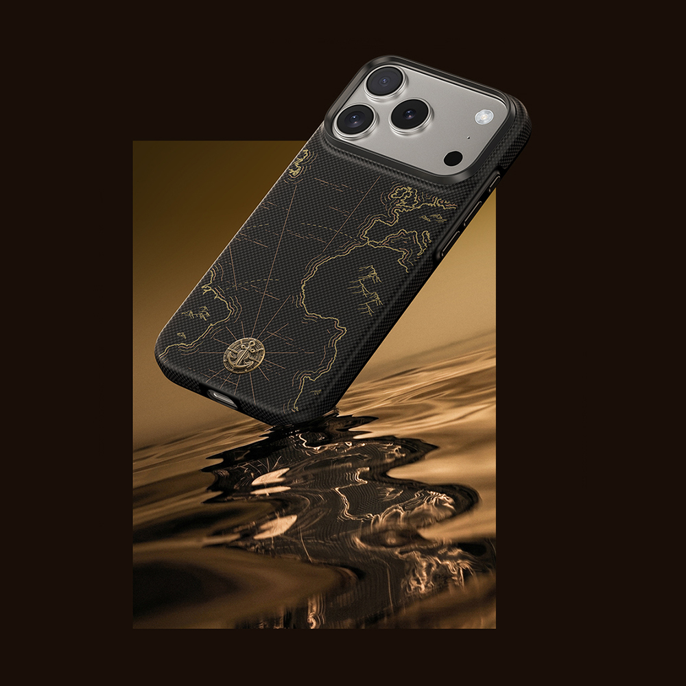 Apple iPhone 17 Pro Max Uyumlu Kılıf M-safe Şarj Özellikli Karbon Fiber Tasarımlı Benks ArmorEdge Air Navigator Kevlar Kapak - 7