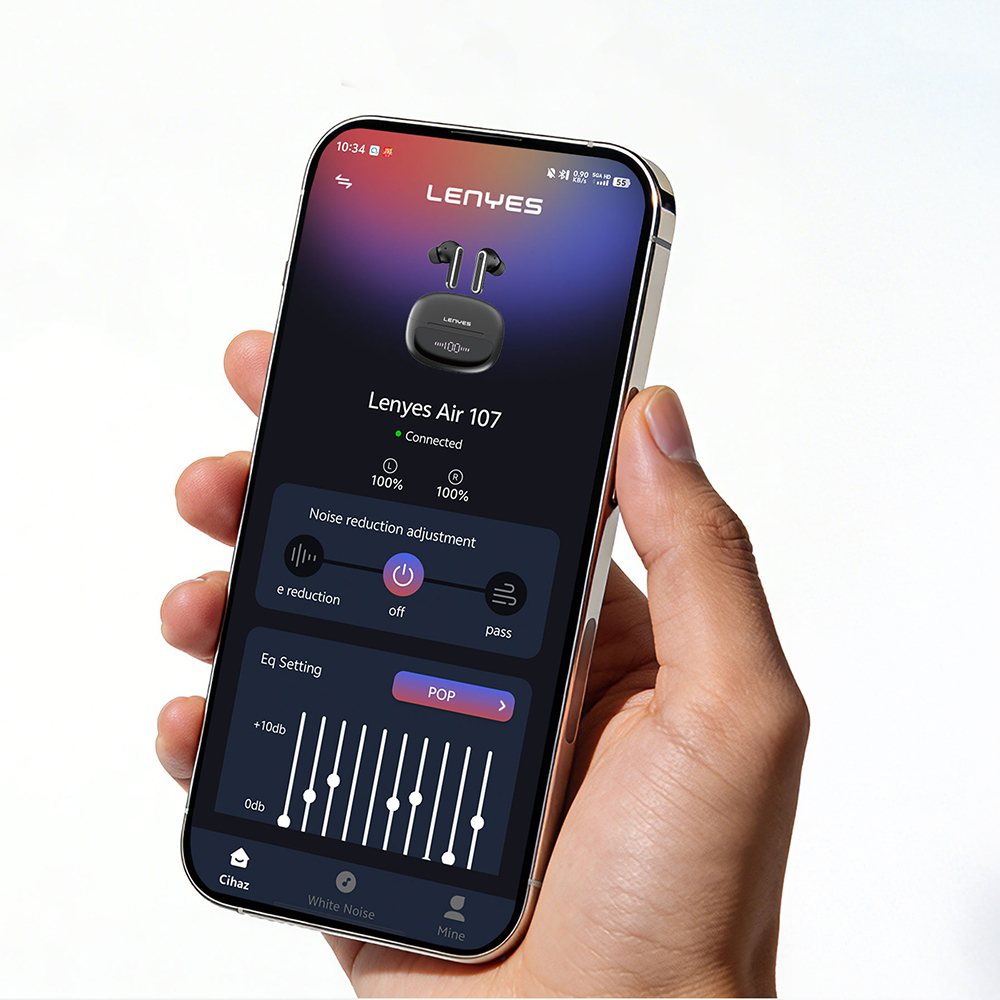 Lenyes Air 107 ANC/ENC Teknolojili 360 Derece Panaromik Ses Özellikli Kulak İçi Bluetooth Kulaklık v6.0 - 3
