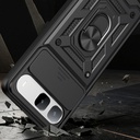 Tecno Spark 40 5G Kılıf Magnetik Standlı Kamera Korumalı Zore Sürgülü Vega Kapak - 1