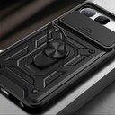 Tecno Spark 40 5G Kılıf Magnetik Standlı Kamera Korumalı Zore Sürgülü Vega Kapak - 6