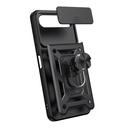 Tecno Spark 40 5G Kılıf Magnetik Standlı Kamera Korumalı Zore Sürgülü Vega Kapak - 7