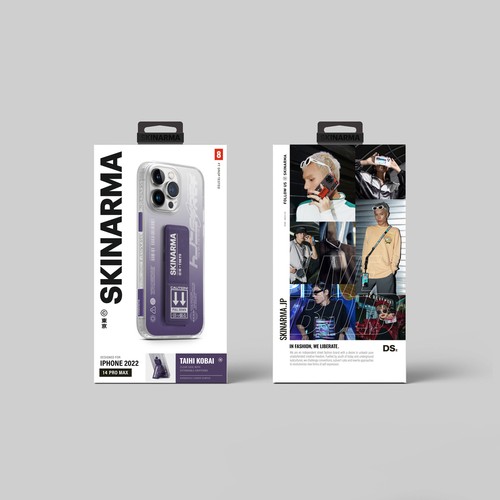 Apple iPhone 14 Pro Max Uyumlu Kılıf SkinArma Standlı Şeffaf Tasarımlı Taihi Kobai Kapak