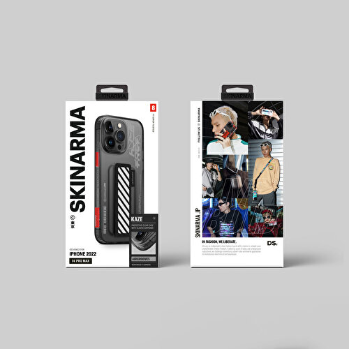 Apple iPhone 14 Pro Max Uyumlu Kılıf SkinArma Şeffaf Desenli Kaze Kapak