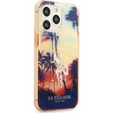 Apple iPhone 14 Pro Max Uyumlu Kılıf U.S. POLO ASSN. Renkli Ağaç Baskılı Dizayn Kapak