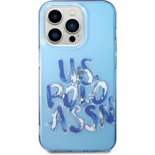 Apple iPhone 14 Pro Max Uyumlu Kılıf U.S. POLO ASSN. Renkli Grafiti Baskılı Dizayn Kapak