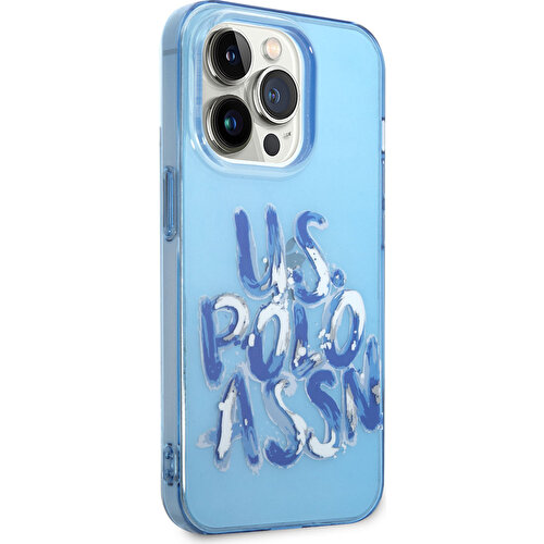 Apple iPhone 14 Pro Max Uyumlu Kılıf U.S. POLO ASSN. Renkli Grafiti Baskılı Dizayn Kapak