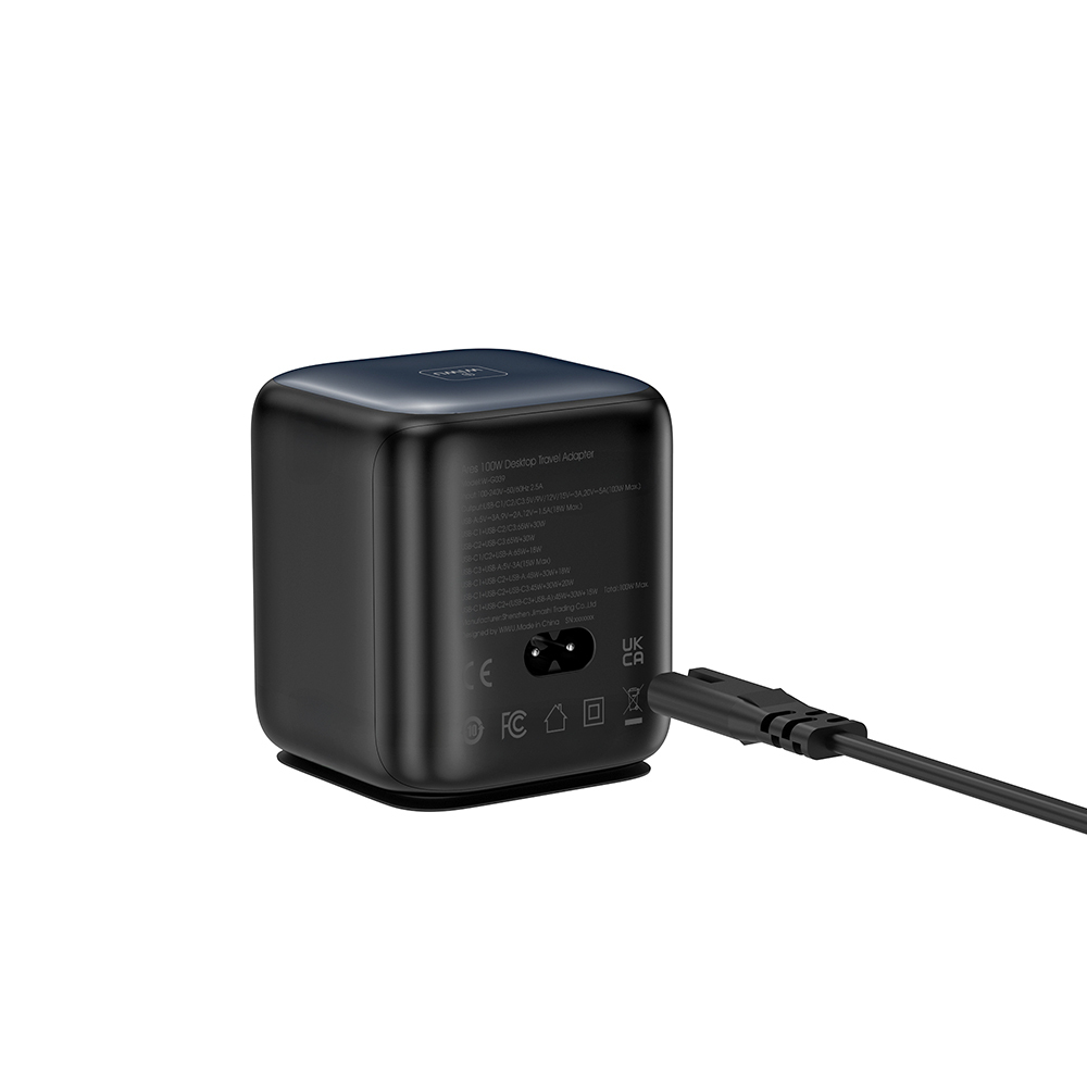 Wiwu Wi-G039 GaN Teknolojili Type-C Kablolu 4 Portlu Masaüstü Şarj İstasyonu 100W - 2