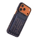 Apple iPhone 17 Pro Max Uyumlu Kılıf Raptic 2in1 Bundle Kit Aramid Skin Grid Serisi Kartlık ve Karbon Kapak - 3