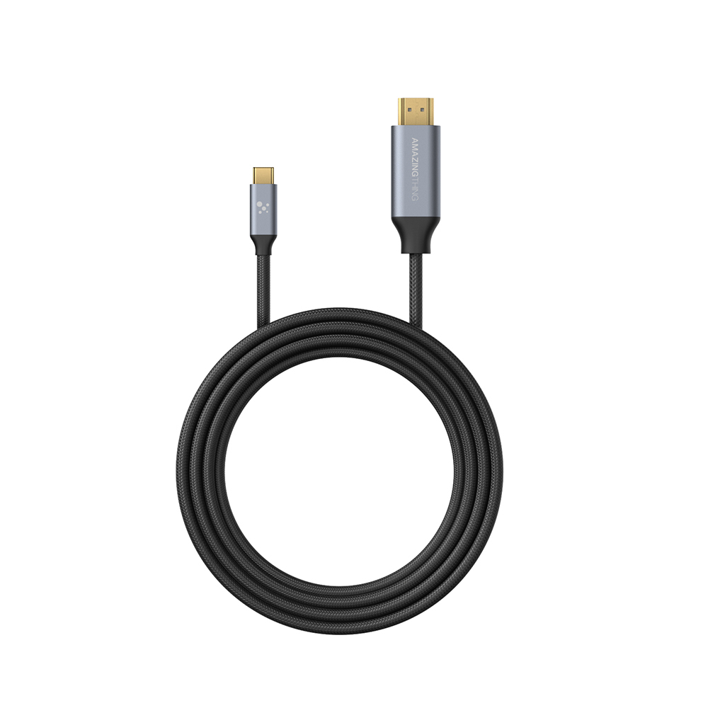 Amazingthing Thunder Pro HDTV Görüntü ve Ses Aktarıcı Type-C to HDMI Kablo Ultra HD 4K 60Hz 1.5M - 1