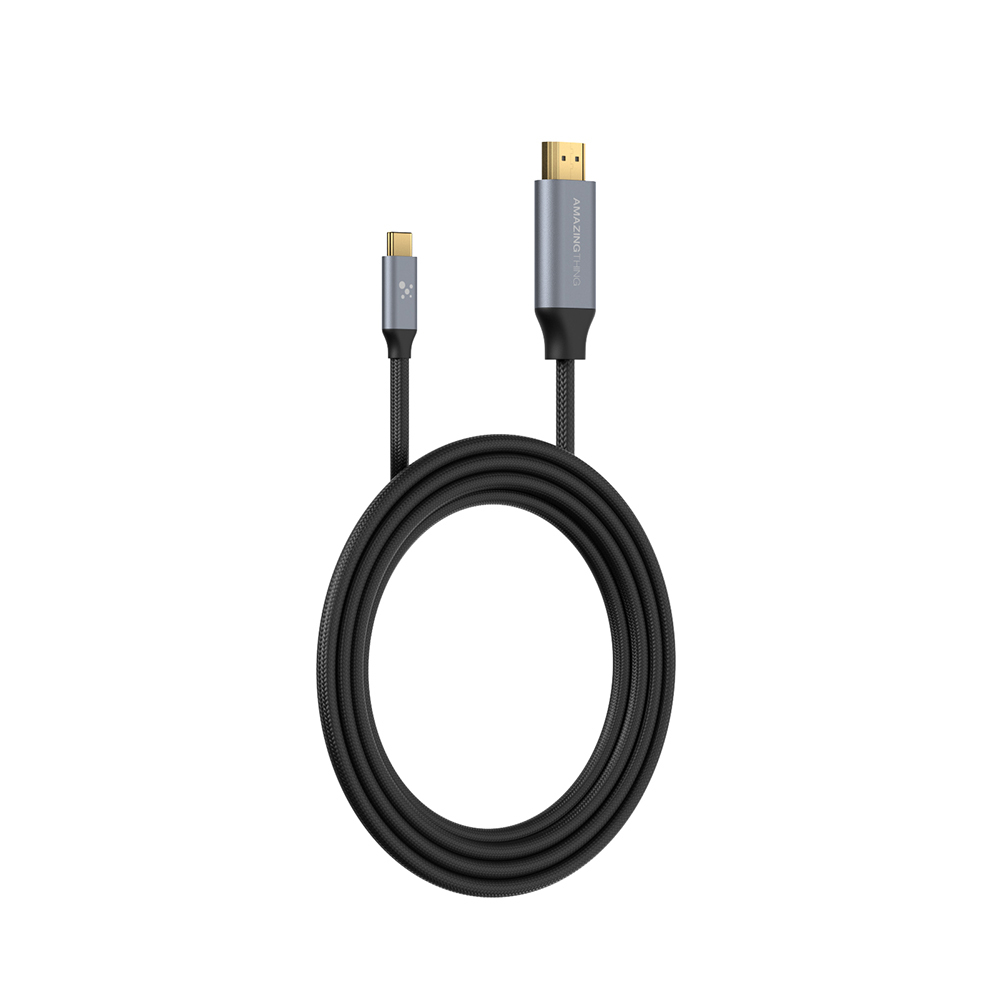 Amazingthing Thunder Pro HDTV Görüntü ve Ses Aktarıcı Type-C to HDMI Kablo Ultra HD 4K 60Hz 1.5M - 2