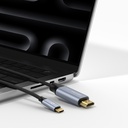 Amazingthing Thunder Pro HDTV Görüntü ve Ses Aktarıcı Type-C to HDMI Kablo Ultra HD 4K 60Hz 1.5M - 6