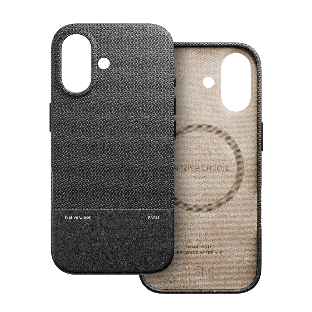 Apple iPhone 17 Uyumlu Kılıf M-safe Şarj Özellikli Deri Dokulu Native Union RE Classic Serisi Kapak - 1
