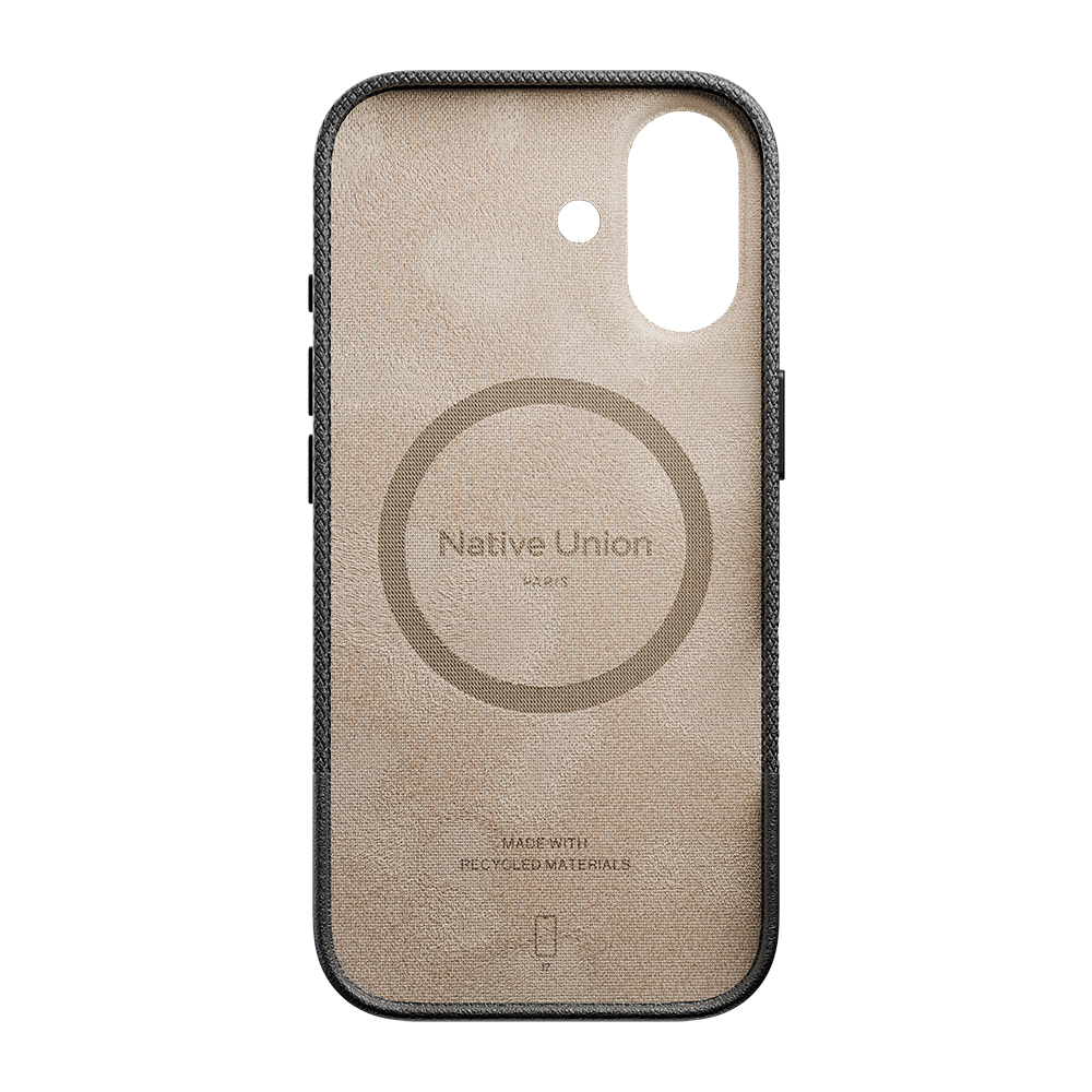 Apple iPhone 17 Uyumlu Kılıf M-safe Şarj Özellikli Deri Dokulu Native Union RE Classic Serisi Kapak - 5
