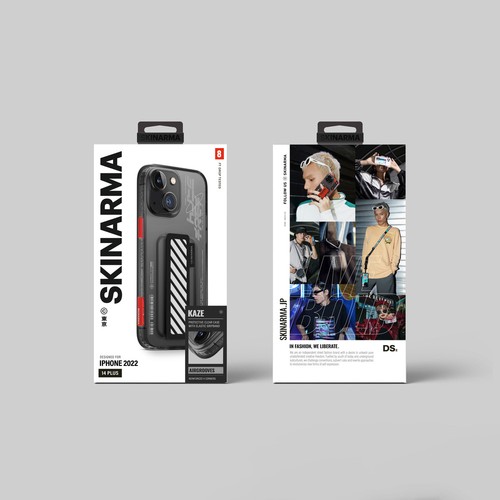 Apple iPhone 14 Uyumlu Kılıf SkinArma Şeffaf Desenli Kaze Kapak