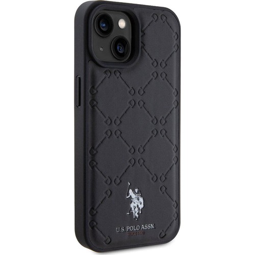 Apple iPhone 15 Plus Uyumlu Kılıf U.S. Polo Assn. Orjinal Lisanslı HS Desenli Baskı Logolu Suni Deri Kapak