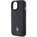 Apple iPhone 15 Plus Uyumlu Kılıf U.S. Polo Assn. Orjinal Lisanslı HS Desenli Baskı Logolu Suni Deri Kapak