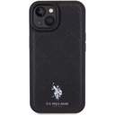 Apple iPhone 15 Plus Uyumlu Kılıf U.S. Polo Assn. Orjinal Lisanslı HS Desenli Baskı Logolu Suni Deri Kapak