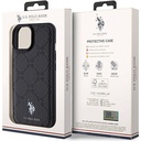Apple iPhone 15 Plus Uyumlu Kılıf U.S. Polo Assn. Orjinal Lisanslı HS Desenli Baskı Logolu Suni Deri Kapak