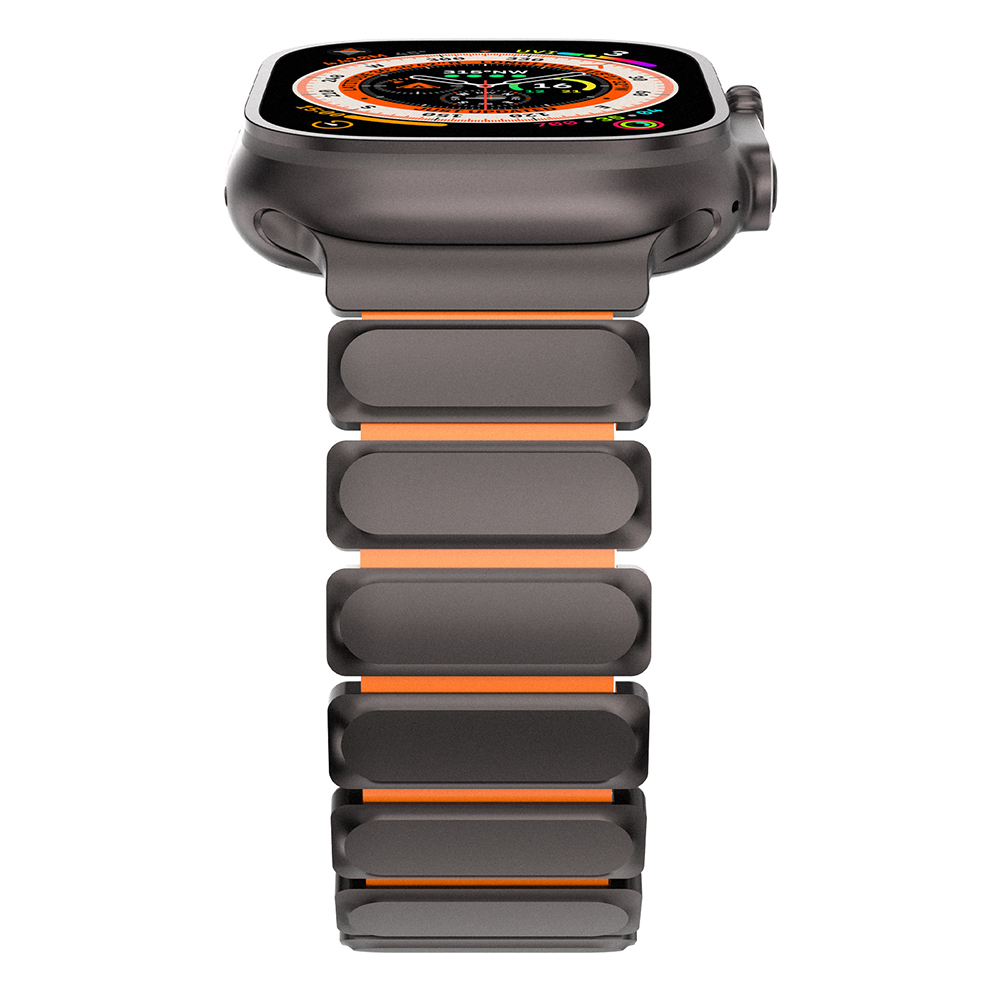 Apple Watch 44mm Uyumlu Mohseven iWatch Titancore No.2 Çelik Kordon - 1