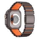 Apple Watch 44mm Uyumlu Mohseven iWatch Titancore No.2 Çelik Kordon - 3