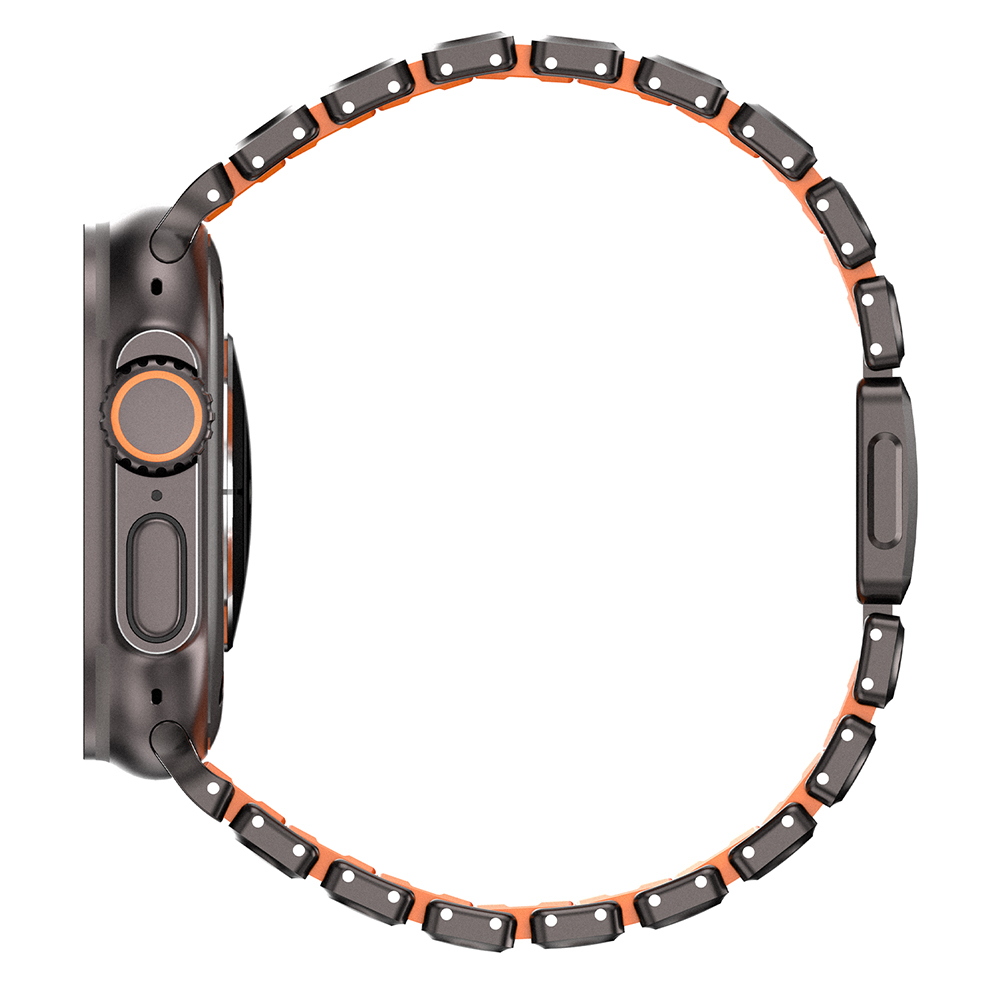 Apple Watch 44mm Uyumlu Mohseven iWatch Titancore No.2 Çelik Kordon - 4