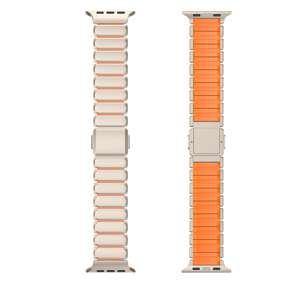 Apple Watch 44mm Uyumlu Mohseven iWatch Titancore No.2 Çelik Kordon - 6