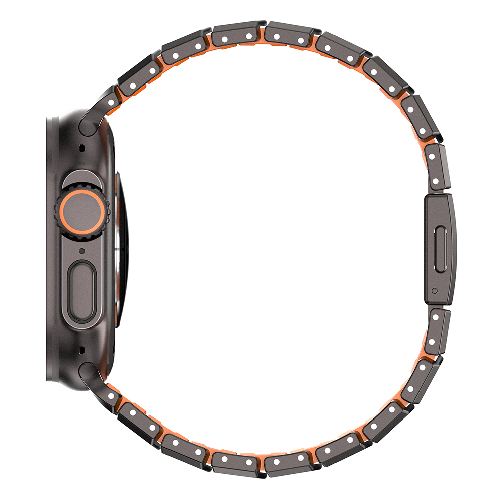 Apple Watch Ultra 49mm Uyumlu Mohseven iWatch Titancore No.1 Metal Kordon - 1
