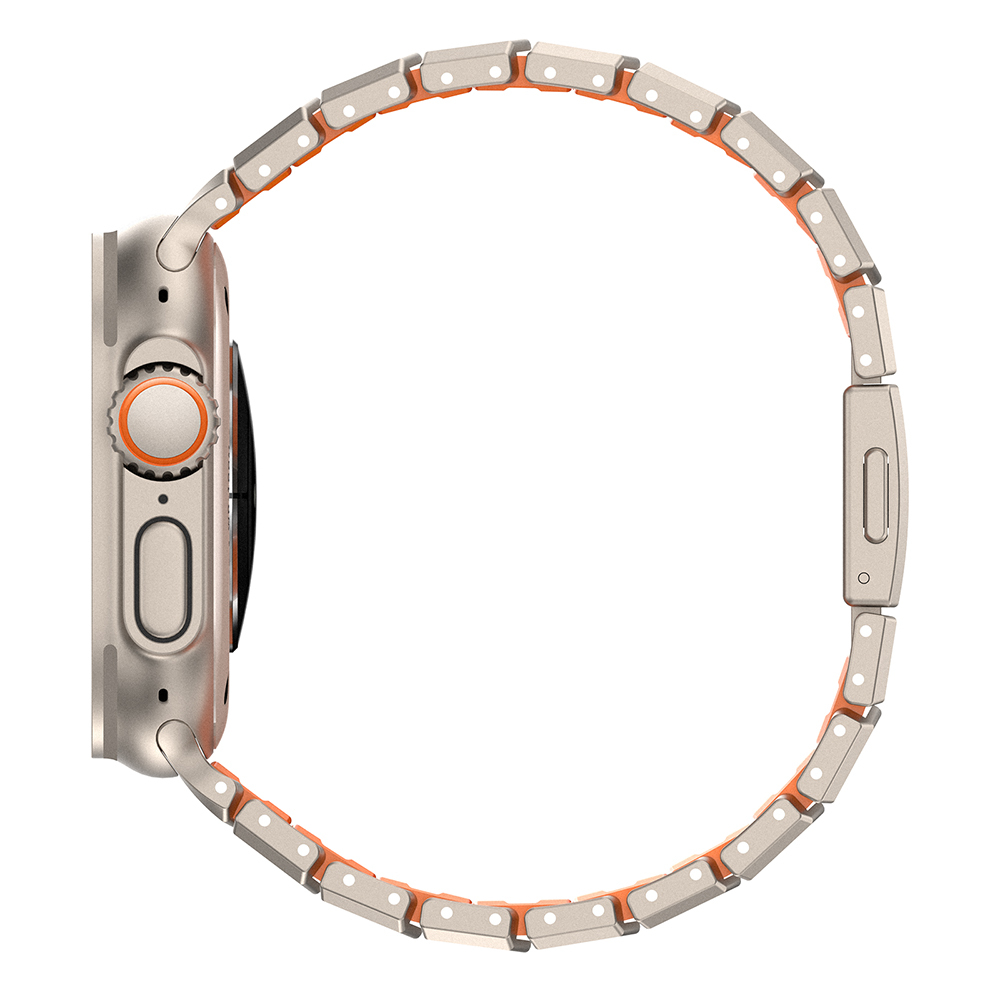 Apple Watch Ultra 49mm Uyumlu Mohseven iWatch Titancore No.1 Metal Kordon - 2