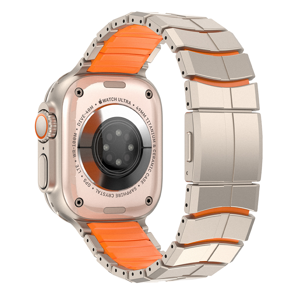 Apple Watch Ultra 49mm Uyumlu Mohseven iWatch Titancore No.1 Metal Kordon - 5