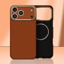 Apple iPhone 17 Pro Uyumlu Kılıf M-Safe Şarj Özellikli Zore Paris Zerre Sert PC Kapak - 1