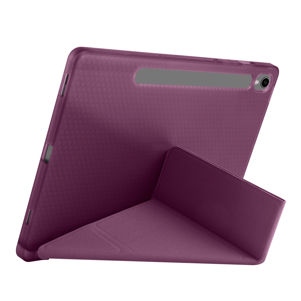 Samsung Galaxy Tab S10 FE Uyumlu Kılıf Zore Tri Folding Kalem Bölmeli Standlı Kılıf - 2