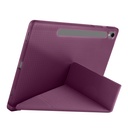 Samsung Galaxy Tab S10 FE Uyumlu Kılıf Zore Tri Folding Kalem Bölmeli Standlı Kılıf - 2