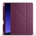 Samsung Galaxy Tab S10 FE Uyumlu Kılıf Zore Tri Folding Kalem Bölmeli Standlı Kılıf - 5