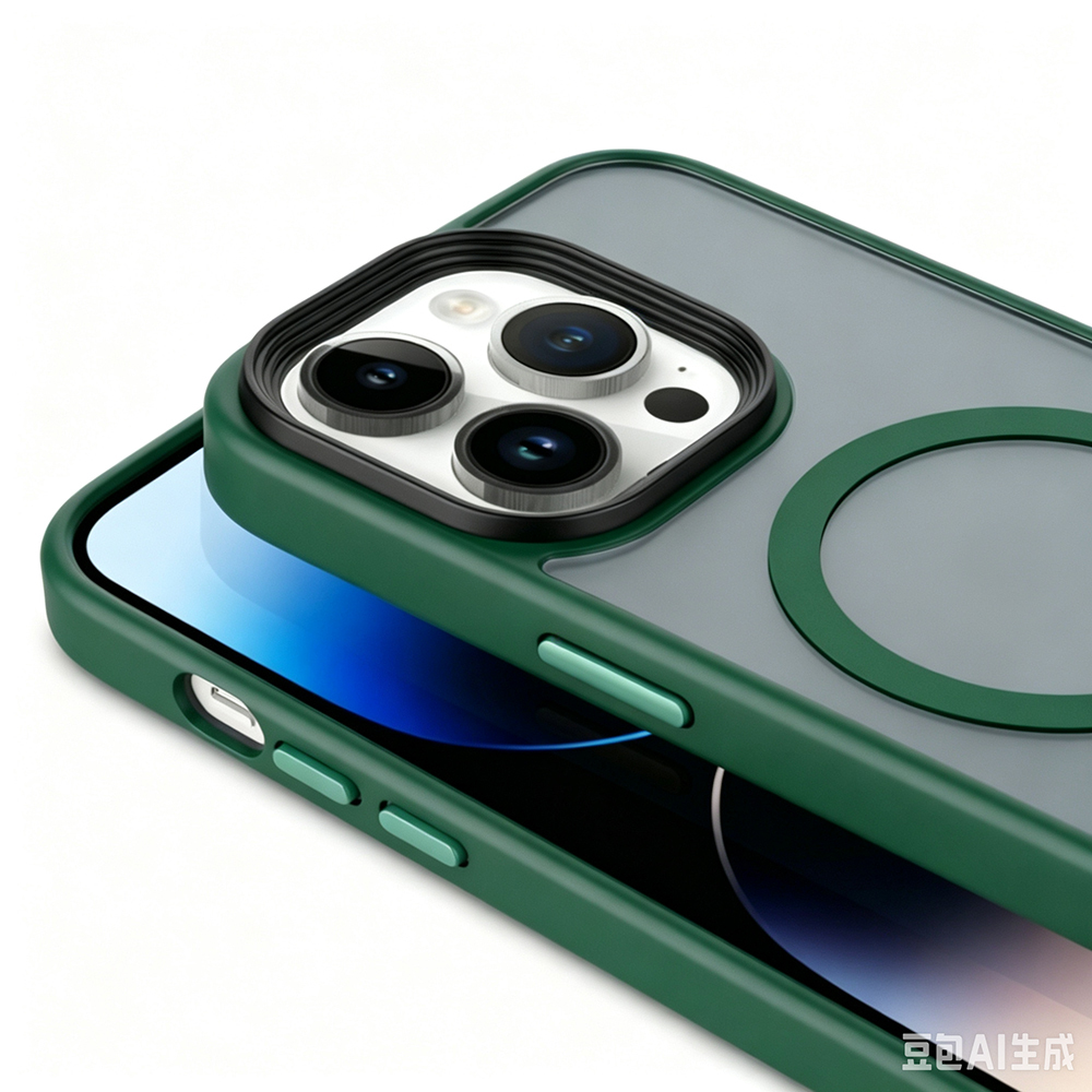 Apple iPhone 13 Pro Max Uyumlu Kılıf Mat Arka Yüzey Wireless Şarj Özellikli Zore Flet M-safe Kapak - 2