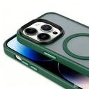 Apple iPhone 13 Pro Max Uyumlu Kılıf Mat Arka Yüzey Wireless Şarj Özellikli Zore Flet M-safe Kapak - 2