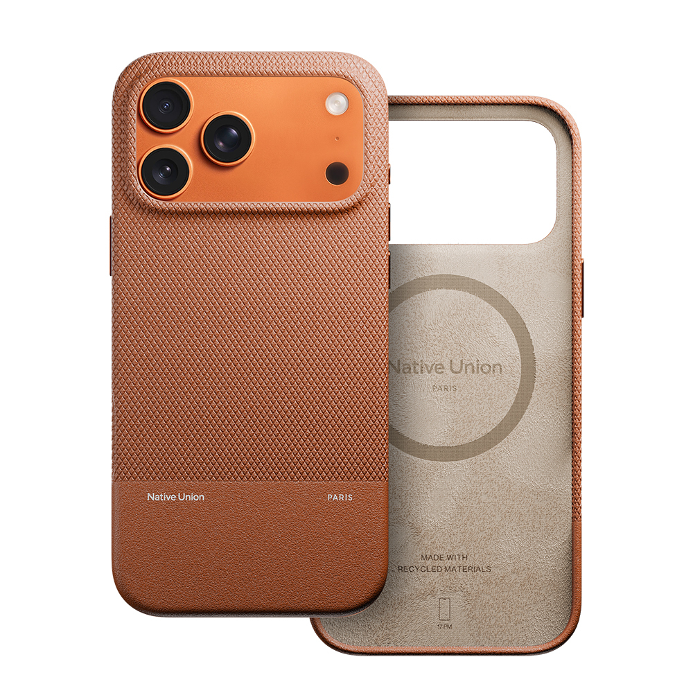 Apple iPhone 17 Pro Max Uyumlu Kılıf M-safe Şarj Özellikli Deri Dokulu Native Union RE Classic Serisi Kapak - 3
