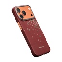 Apple iPhone 17 Pro Uyumlu Kılıf M-safe Şarj Özellikli Aramid Fiber Pitaka Sakura Hours Serisi Kapak - 2